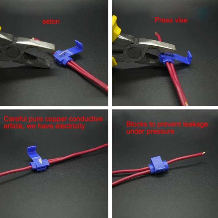 50 PCS Quick Splice Solderless Wire Terminals Connector