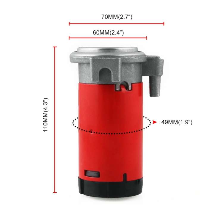 12V Portable Air Compressor for Air Horn Car Truck Vehicle