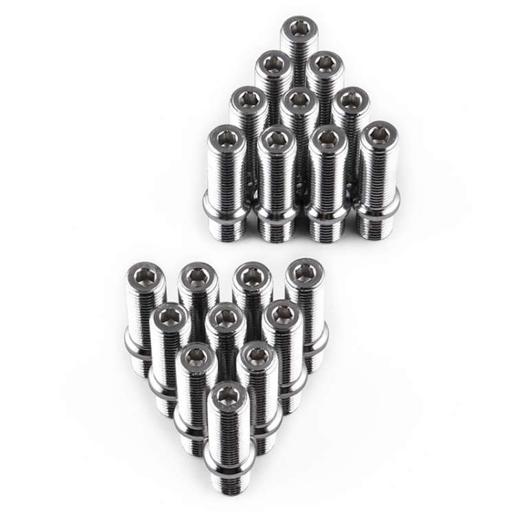 20 PCS 5.8cm Universal Car Modification Extended Wheels Stud Conversion M14x1.25 to M12x1.5 Screw...