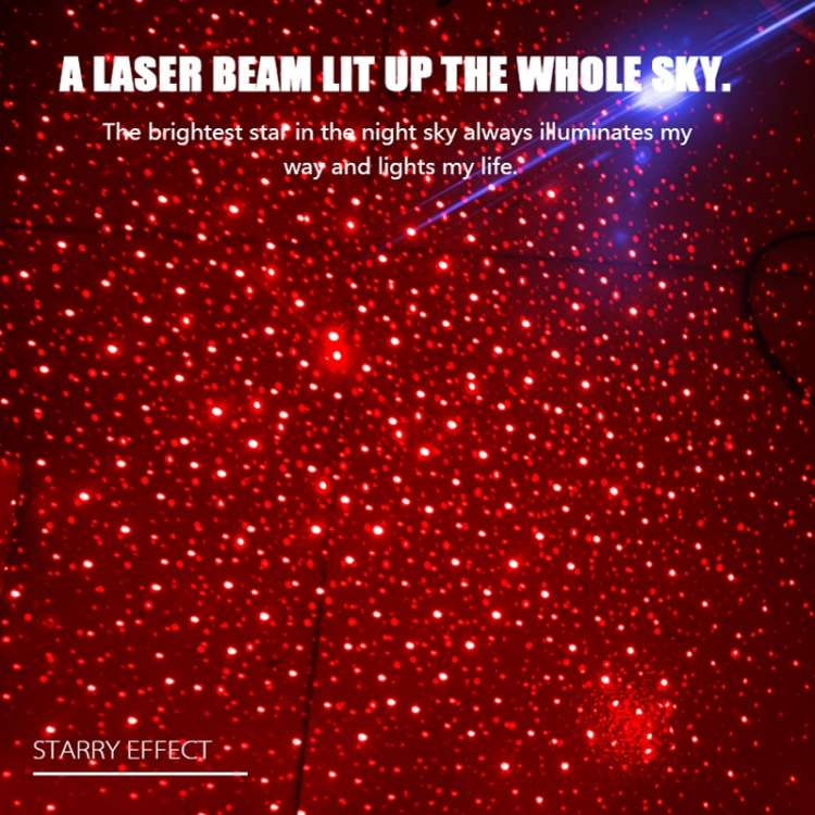 5V Roof Ceiling Decoration Red Light Star Night Lights Starry Sky Atmosphere Lamp Projector with ...