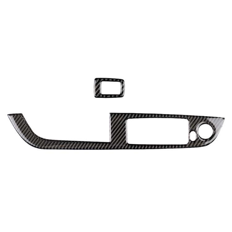 Car Carbon Fiber Window Lift Panel Without Folding Key Solid Color Decorative Sticker for BMW Z4 ...