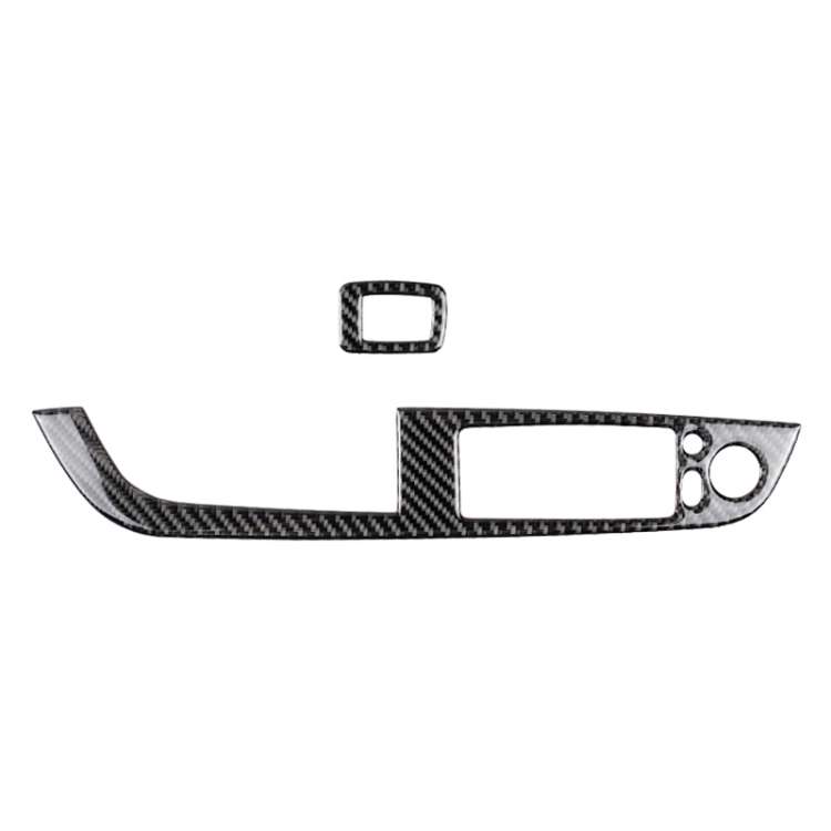Car Carbon Fiber Window Lift Panel With Folding Key Soild Decorative Sticker for Left Drive BMW Z...