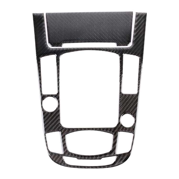 2 PCS Car Carbon Fiber Gear Panel Decorative Sticker for Audi A4L / A5 / Q5 2009-2016