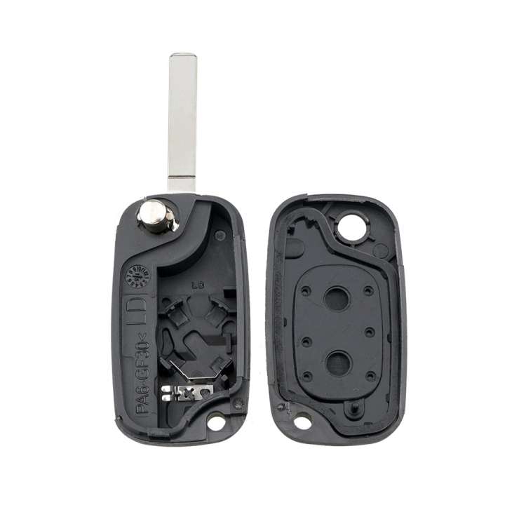 For RENAULT Clio / Megane / Kangoo / Modus Car Keys Replacement 2 Buttons Car Key Case with Folda...
