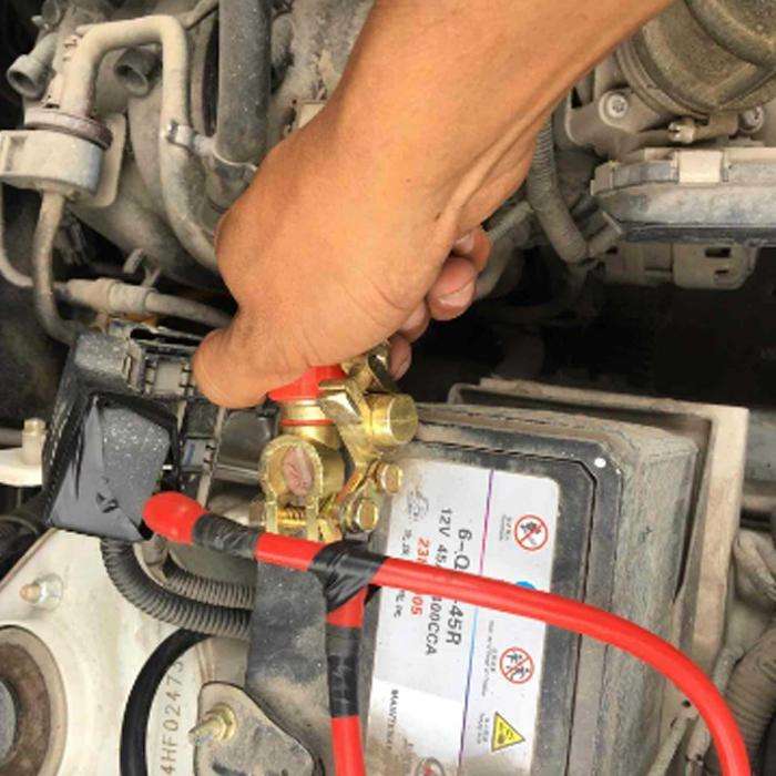 Car Battery Selector Isolator Disconnect Rotary Switch Cut (Black)