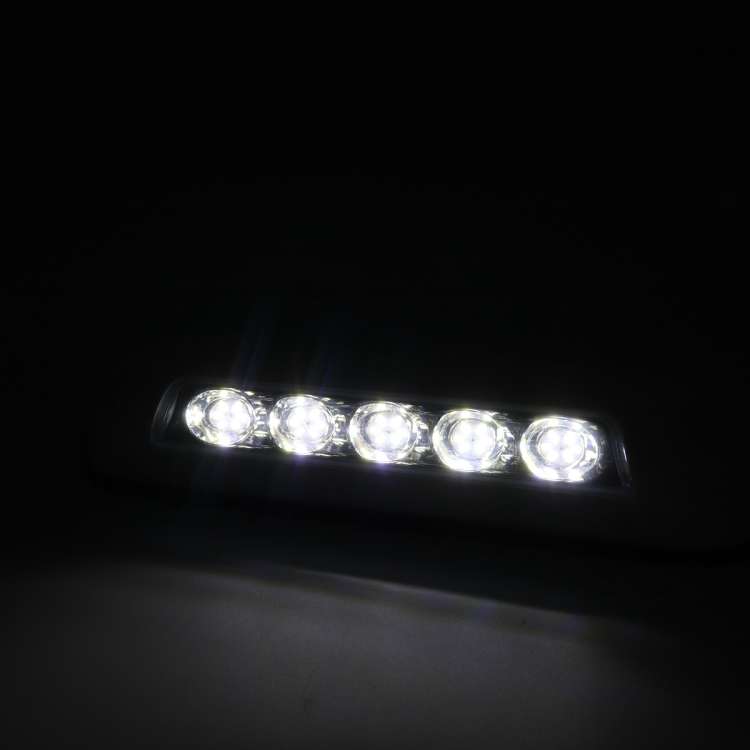 DC 12V 2.6W 6000K IP67 Marine RV Waterproof LED Stair Deck Dome Light Ceiling  Lamp, White Shell ...