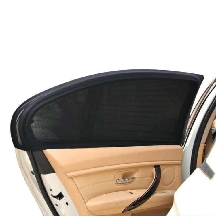 Auto Car Window Mesh Shield Sunshade Visor Net Mosquito Repellent UV Protection Window Covers, Hi...
