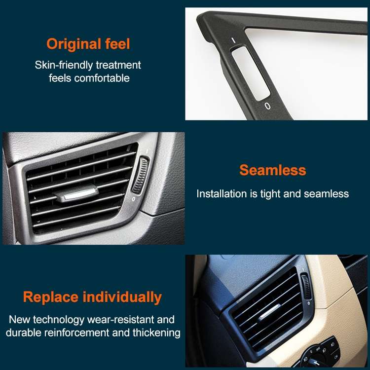 Car Left Side Air Conditioner Vent Panel for BMW X1, Left Driving(Color: Bright), Left Side (Colo...