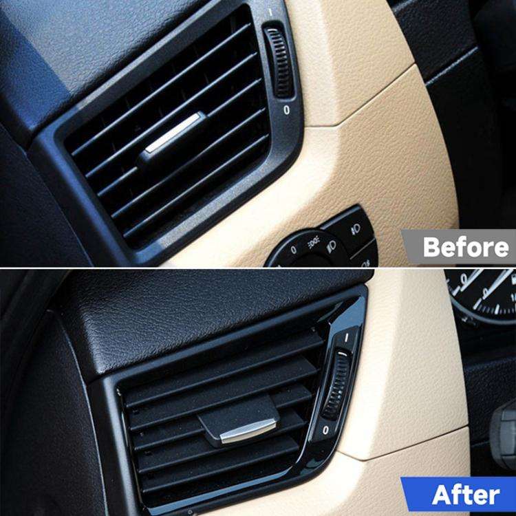 Car Left Side Air Conditioner Vent Panel for BMW X1, Left Driving(Color: Bright), Left Side (Colo...