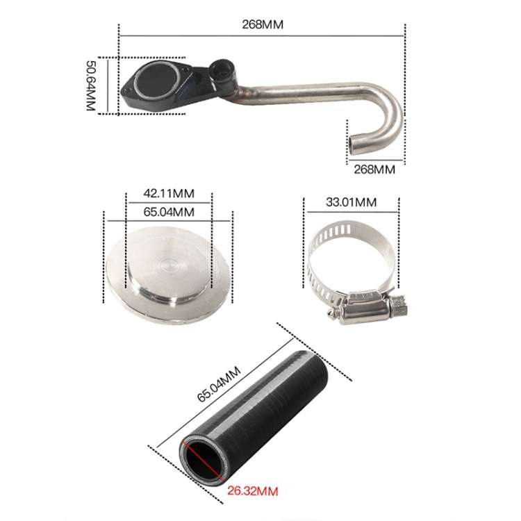 For Ford 2003-2007 Car Power Stroke EGR Removal Kit, For Ford 2003-2007 (Black), For Ford 2003-20...