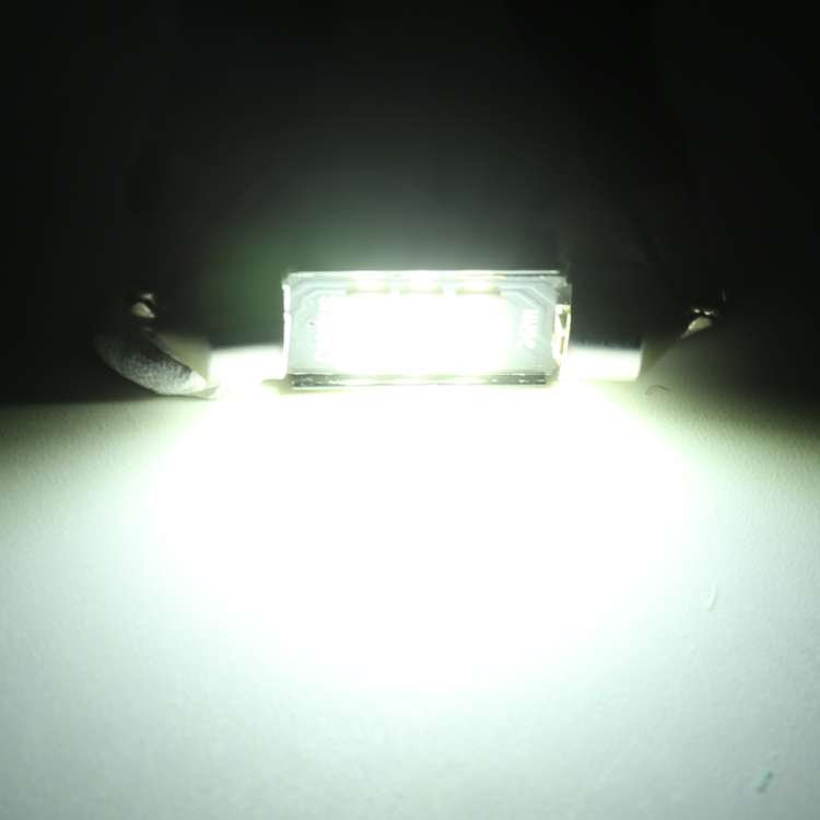 2 PCS 36mm DC12V / 2.5W / 6000K / 170LM 6LEDs SMD-3030 Car Reading Lamp Dome Light