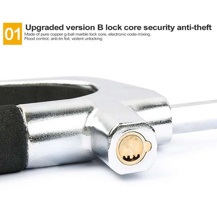 Car Adjustable Telescopic U Shape Steering Wheel Lock Anti-theft