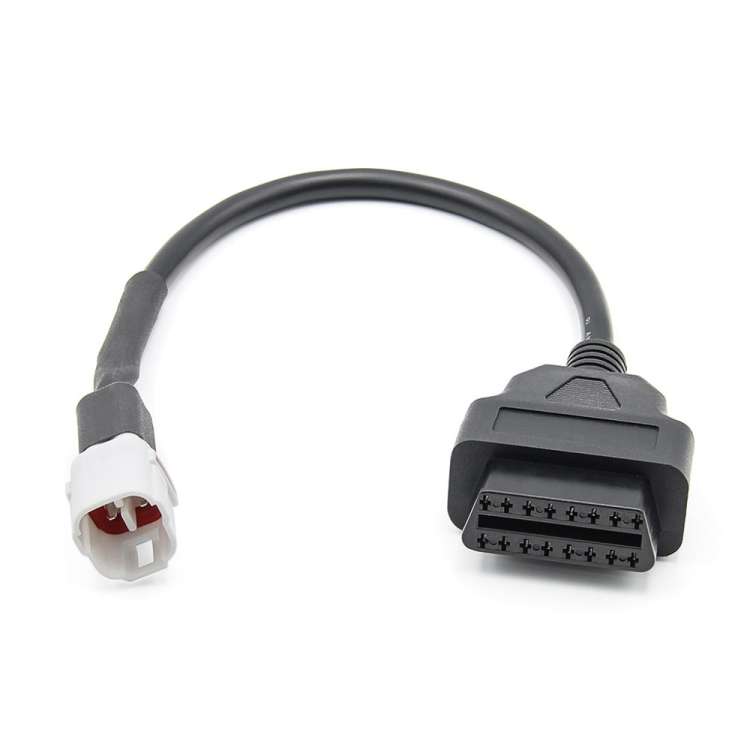 Motorcycle OBD Female to 4PIN Connector Cable for Yamaha