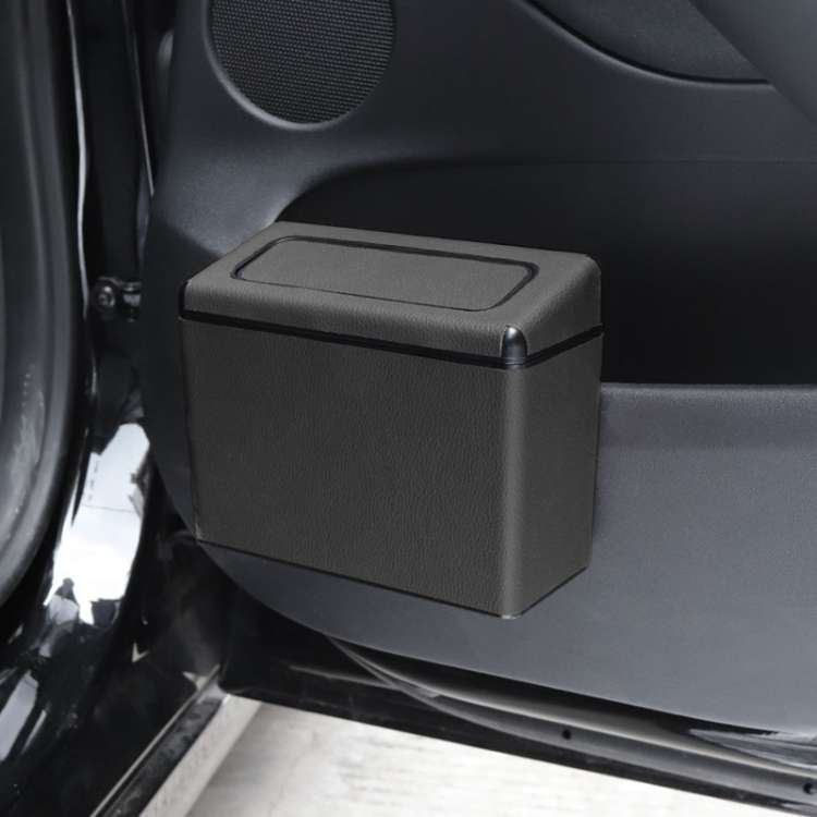 Car Plastic Trash Can Large Capacity Interior Accessories Box