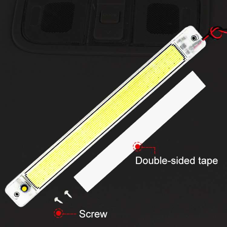 2 PCS ZS-3348 DC12-24V High Bright 84 COB Lamp Beads Car Dome Light Cabin Light Bar