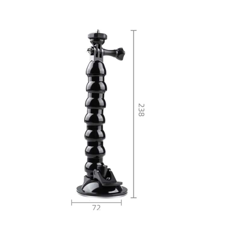Extended Suction Cup Jaws Flex Clamp Mount with Cold Shoe Phone Clamp, Extended Suction Cup Mount...