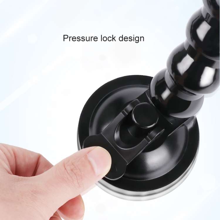 Extended Suction Cup Jaws Flex Clamp Mount with Cold Shoe Phone Clamp, Extended Suction Cup Mount...