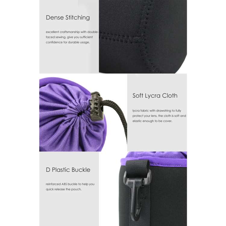 SLR Camera Lens Bag Micro Single Lens Bag Lens Inner Bile Bag Waterproof Protective Case Plus Vel...