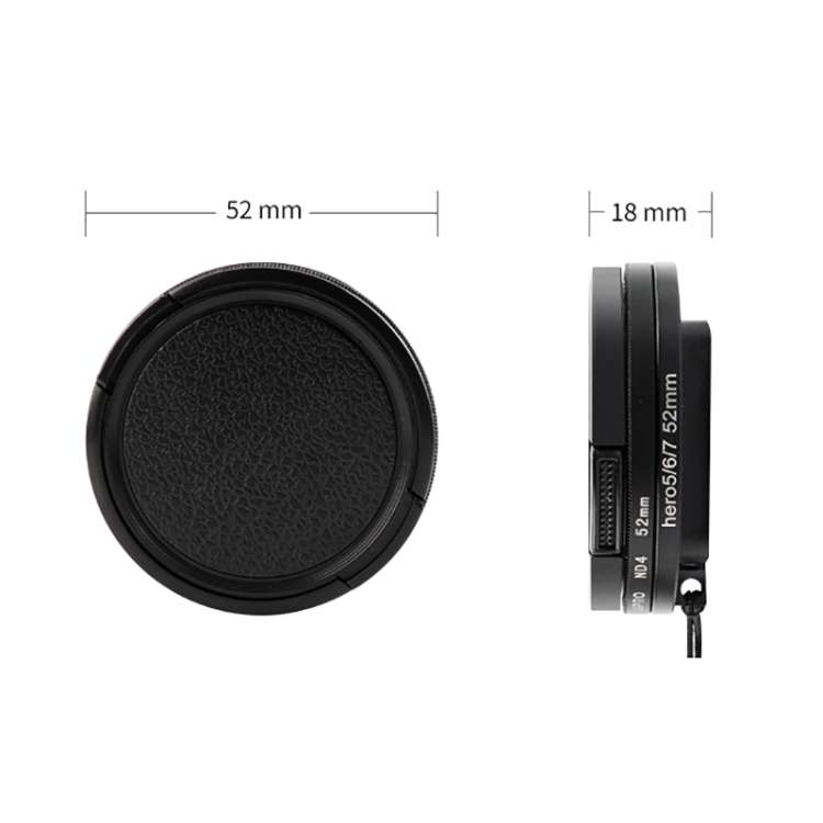 RUIGPRO for GoPro HERO 7/6 /5 Professional 52mm ND4 Lens Filter with Filter Adapter Ring &amp; Le...