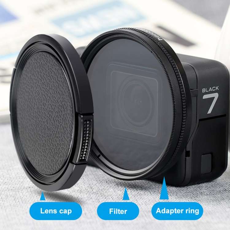 RUIGPRO for GoPro HERO 7/6 /5 Professional 52mm ND4 Lens Filter with Filter Adapter Ring &amp; Le...