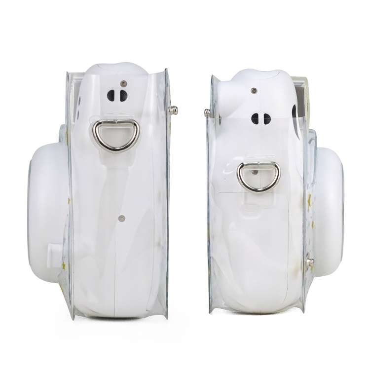 Stars Crystal PVC Hard Case Camera Bag with Shoulder Strap for FUJIFILM Instax Mini 11, Transparent