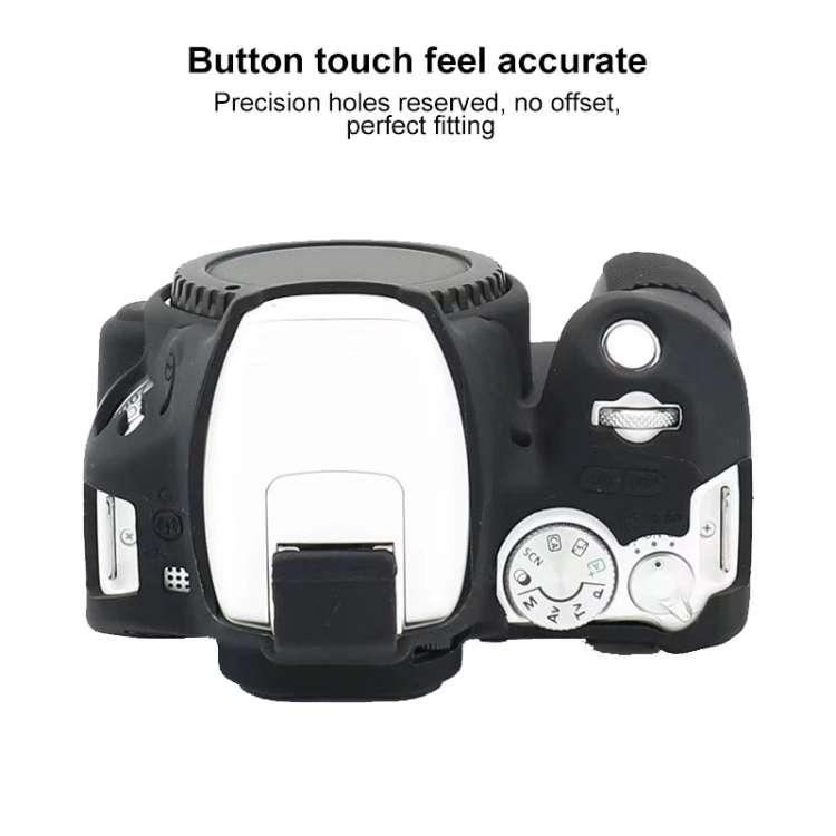For Canon EOS 200D / EOS 200D Mark II Soft Silicone Protective Case, For Canon EOS 200D, For Cano...