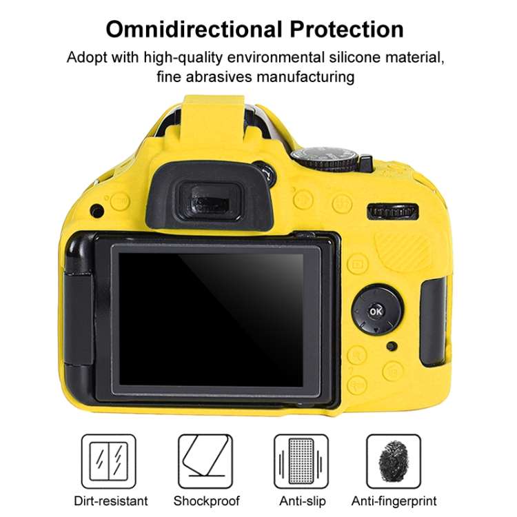 Soft Silicone Protective Case for Nikon D5200, For Nikon D5200