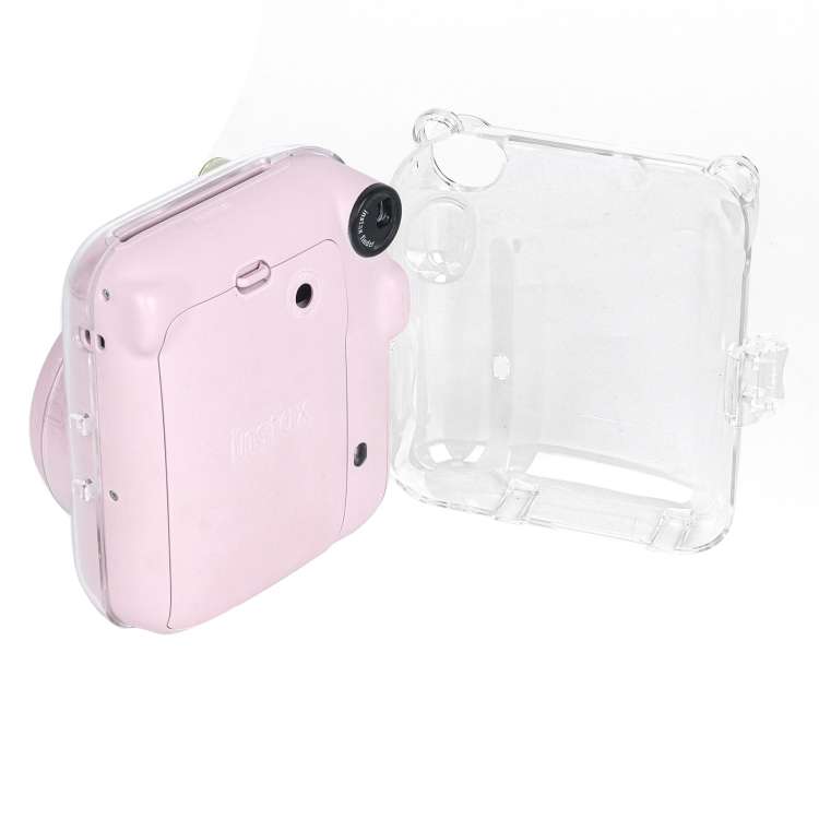 For FUJIFILM Instax mini 12 Crystal Hard Case Camera Bag with Shoulder Strap, For FUJIFILM Instax...