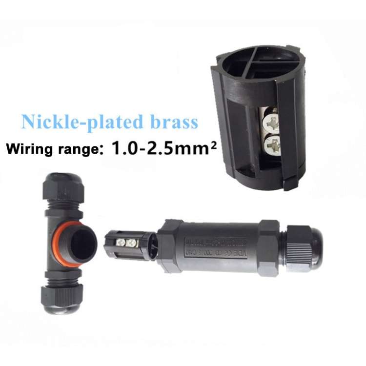 XY25 IP68 Waterproof 3 Pin T-type Cable Connector