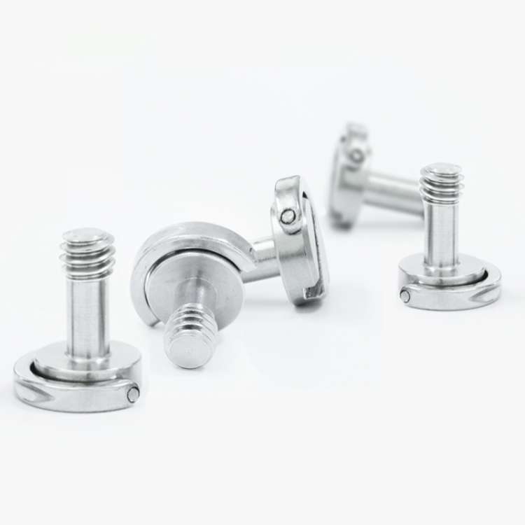 BEXIN LS095 2 PCS D Ring Screws Camera Plate Mount 1/4 inch Quick Release Screws