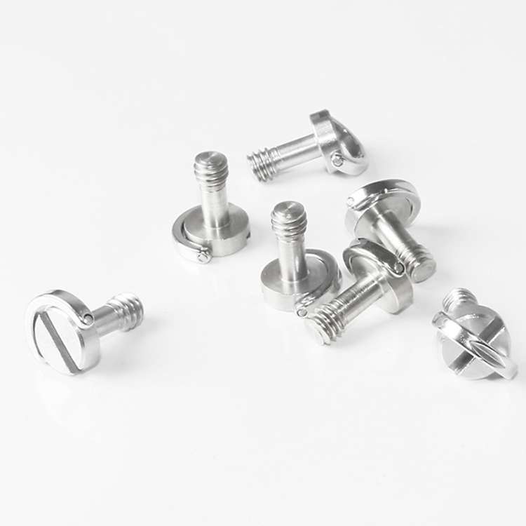 BEXIN LS095 2 PCS D Ring Screws Camera Plate Mount 1/4 inch Quick Release Screws