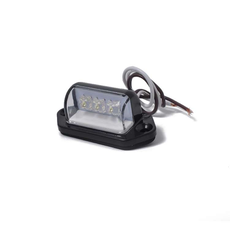 A5662  Truck Trailer Lorry 12V 3LEDs Number Licence Plate Light Rear Tail Lamp