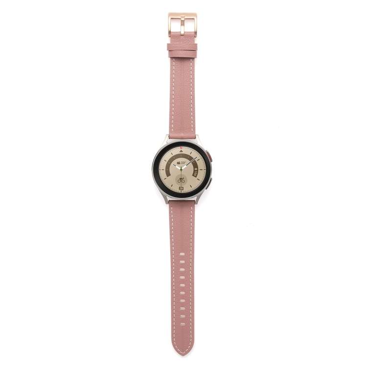 Unusual Fluted Leather Watch Band, 20mm, 22mm