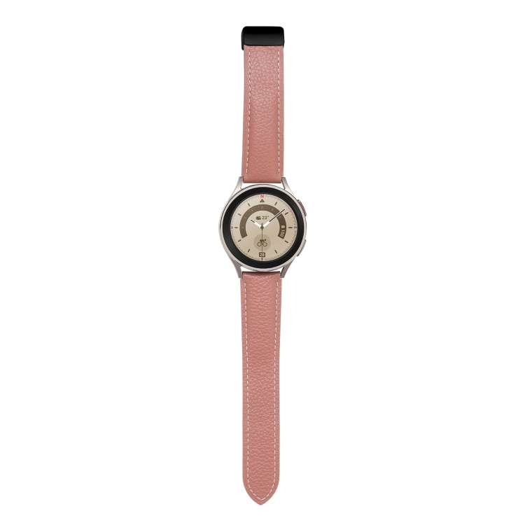 Folding Buckle Genuine Leather Watch Band, 20mm, 22mm