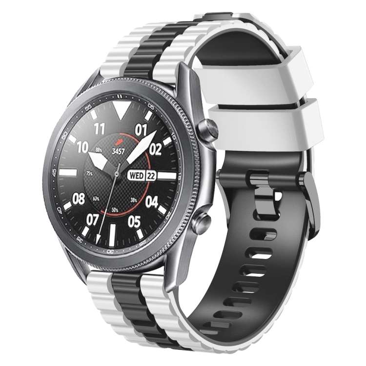 22mm Universal Ocean Style Silicone Two Color Watch Band