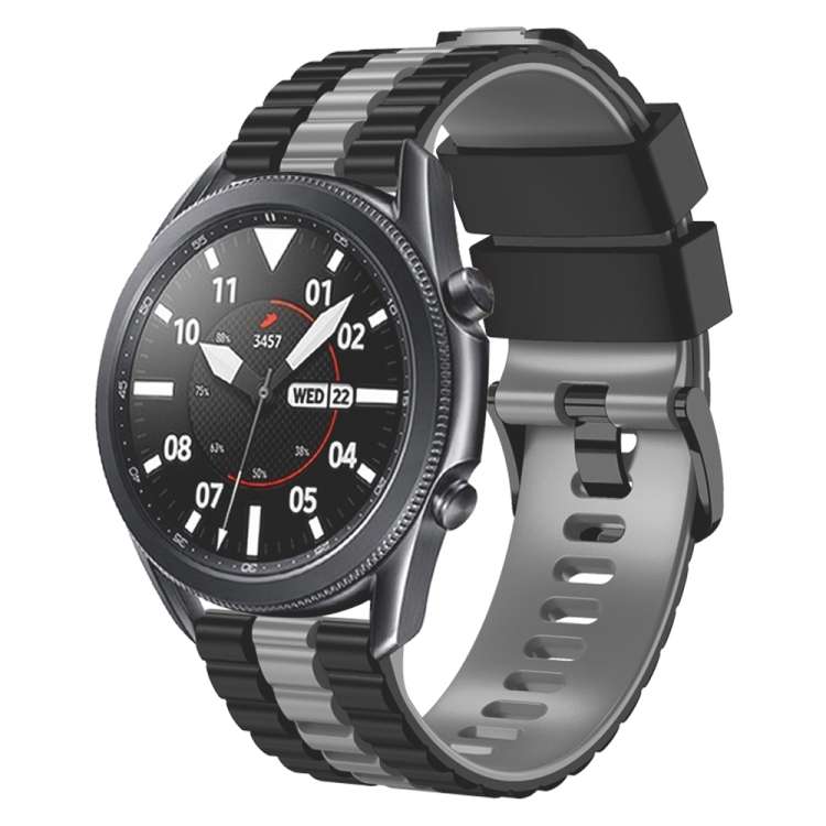 22mm Universal Ocean Style Silicone Two Color Watch Band