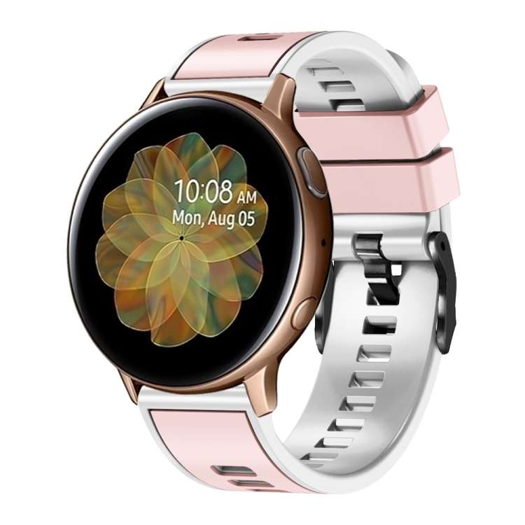 Universal Two Color Silicone Watch Band, 20mm, 22mm