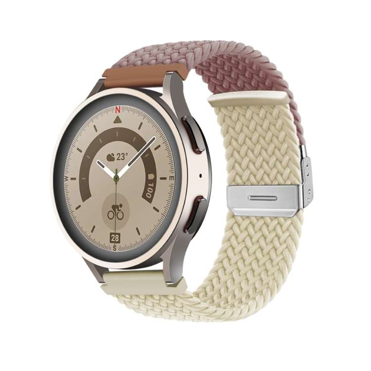 Buckle Braided Nylon Watch Band, 20mm, 22mm