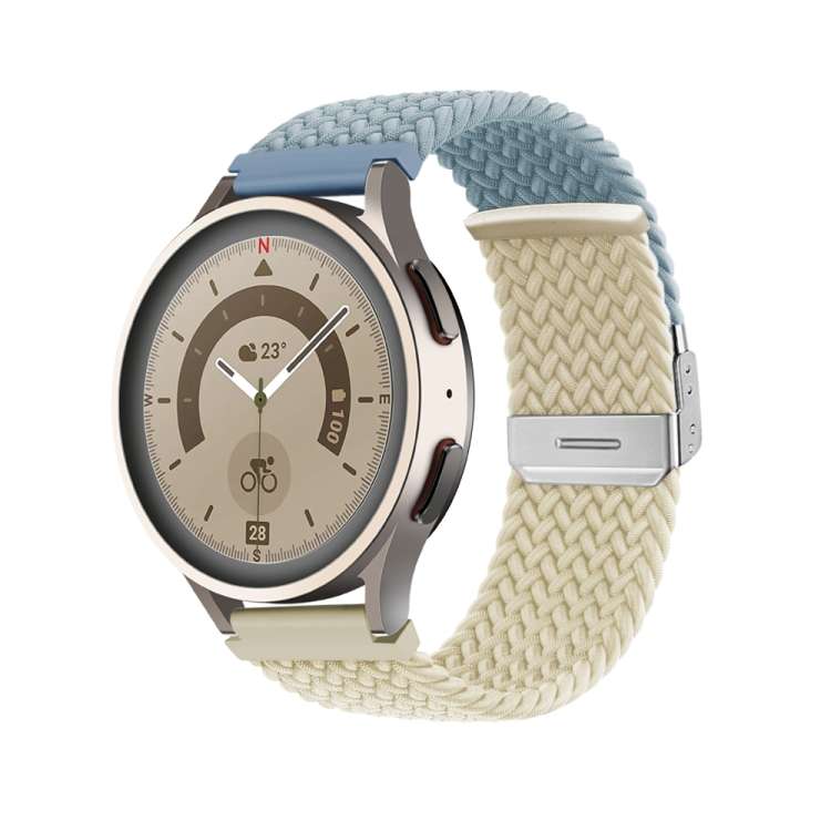 Buckle Braided Nylon Watch Band, 20mm, 22mm