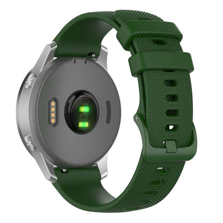 xDfind Small Plaid Solid Color Silicone Watch Band, 18mm For Garmin Venu 2S / Move 3S / Active S,...