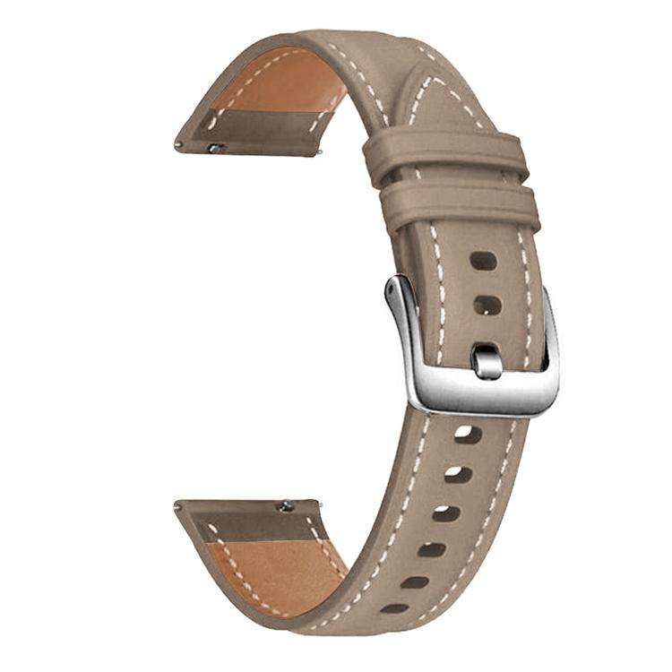 xDfind Flat Head Black Shark Fine Grain Leather Watch Band, 20mm, 22mm