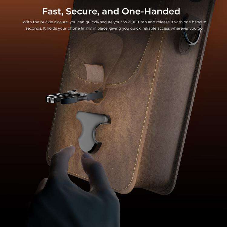 OUKITEL Portable Vertical Phone Waist Bag Desktop Metal Phone Holder Kit