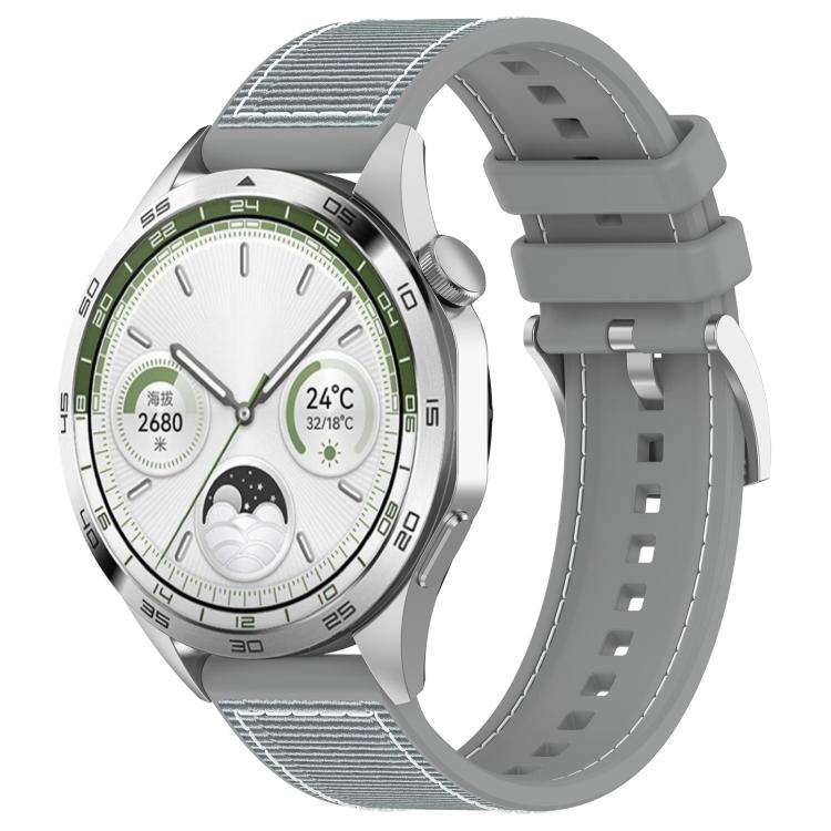 xDfind Hybrid Nylon Braid Silicone Watch Band, 20mm, 22mm