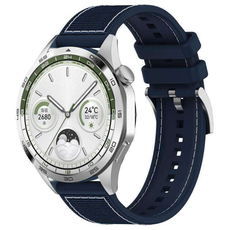 xDfind Hybrid Nylon Braid Silicone Watch Band, 20mm, 22mm