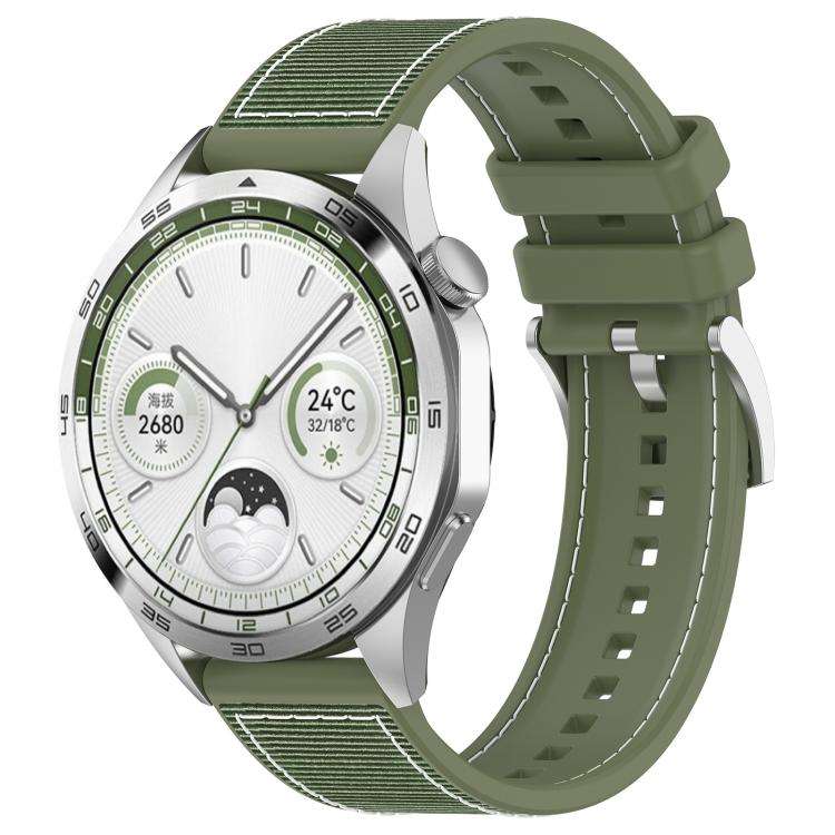 xDfind Hybrid Nylon Braid Silicone Watch Band, 20mm, 22mm