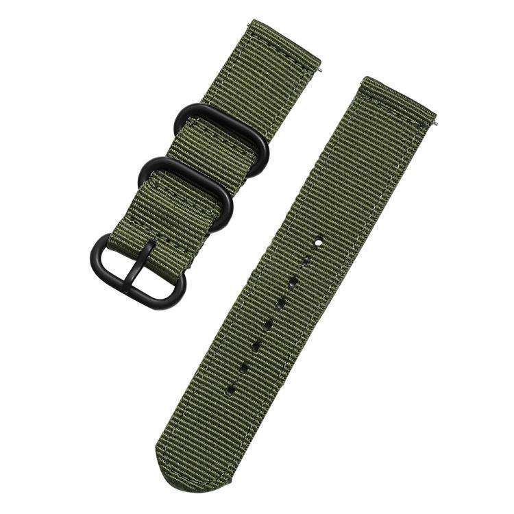 xDfind Ring Buckle Nylon Canvas Watch Band, 18mm, 22mm, 20mm, 24mm