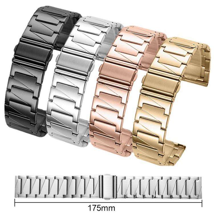 xDfind Stepped Stainless Steel Watch Band, 22mm