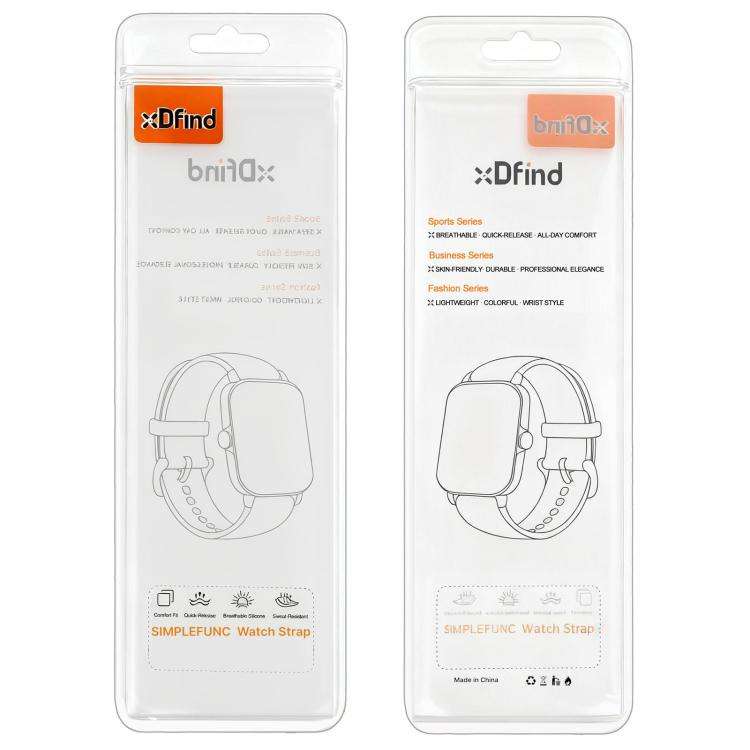 xDfind Stepped Stainless Steel Watch Band, 22mm