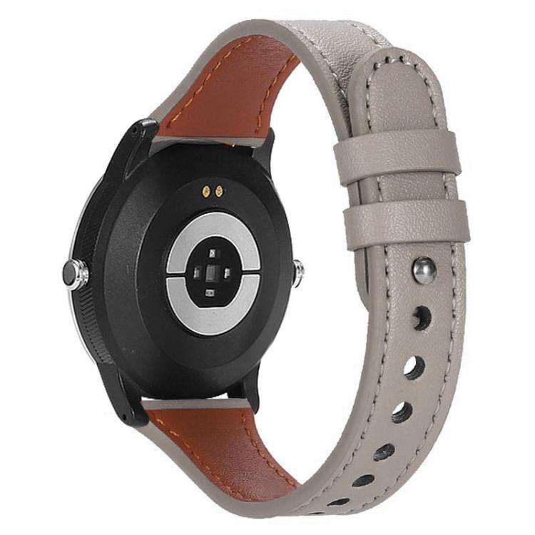 xDfind Double Ring Single Rivet Genuine Leather Watch Band, 20mm, 22mm
