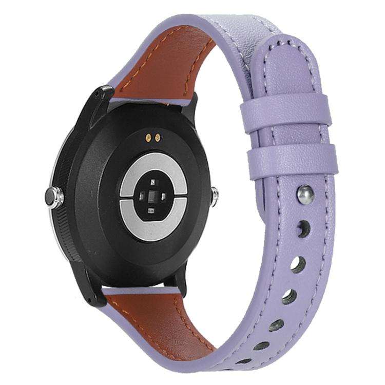 xDfind Double Ring Single Rivet Genuine Leather Watch Band, 20mm, 22mm